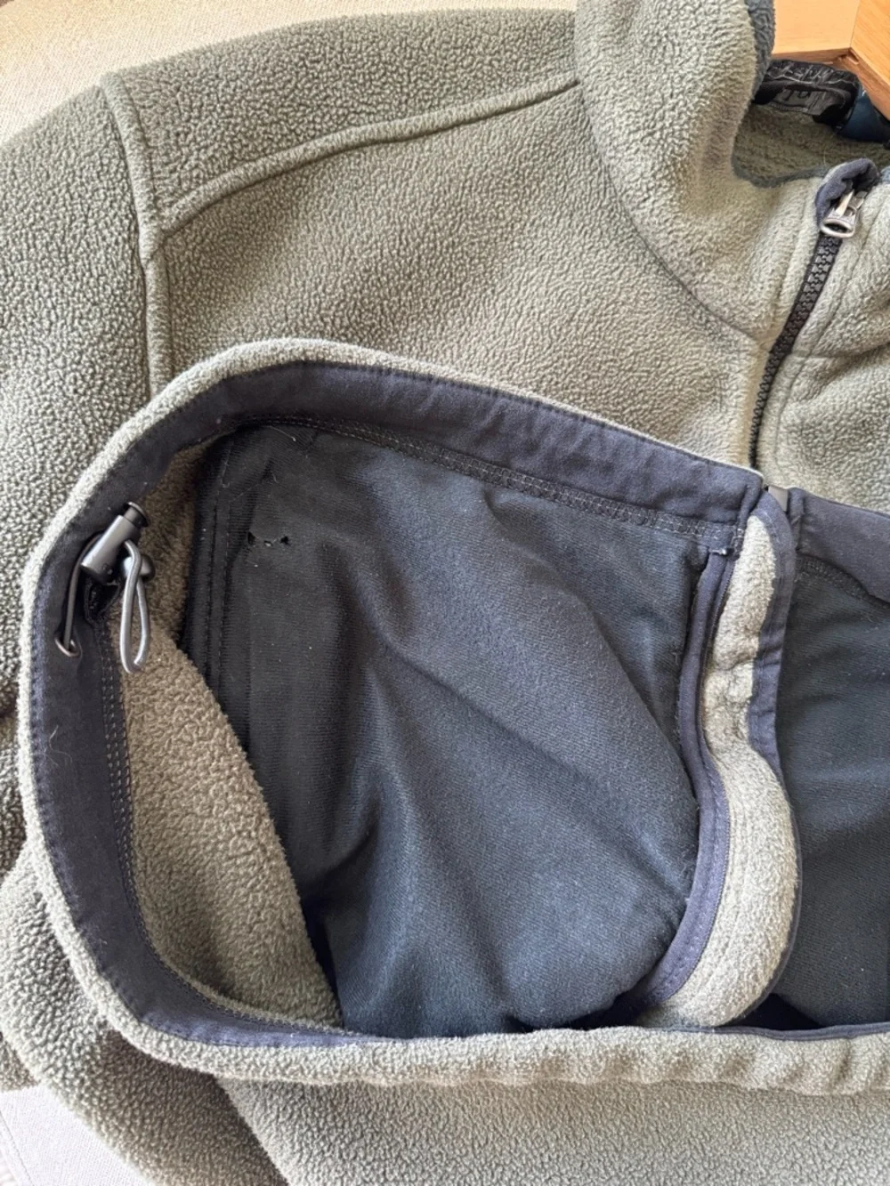 Polo Ralph Lauren Fleece Jacket Mens Large Olive Green Full Zip Logo Jacket